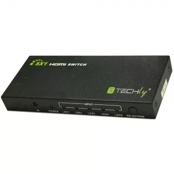 Techly HDMI jungiklis 5 į 1 su nuotolinio valdymo pulteliu, 4Kx2K, 3D IDATA HDMI-4K51