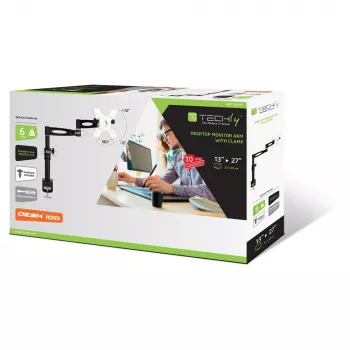 Techly ICA-LCD 502BK ilgos rankos monitoriaus stovas 13-27 colių, pakreipiamas