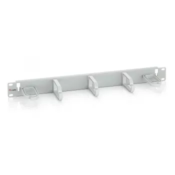 Equip 19 colių stovo kabelių valdymo panelė, šviesiai pilka (RAL 7035)