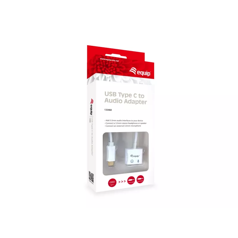 Equip USB Type C į garso adapteris