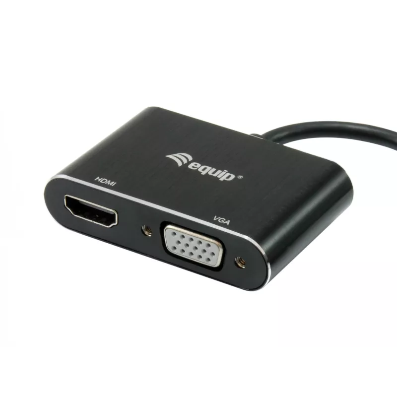 Equip USB 3.0 į HDMI/VGA adapteris, 3.2 Gen 1 (3.1 Gen 1), USB Type-A, HDMI išvestis, 1920 x 1080 pikseliai
