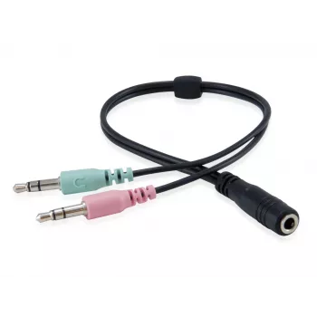 Ausinės Equip Chat Headset laidinės, lankeliu, skambučiams ir muzikai, juodos