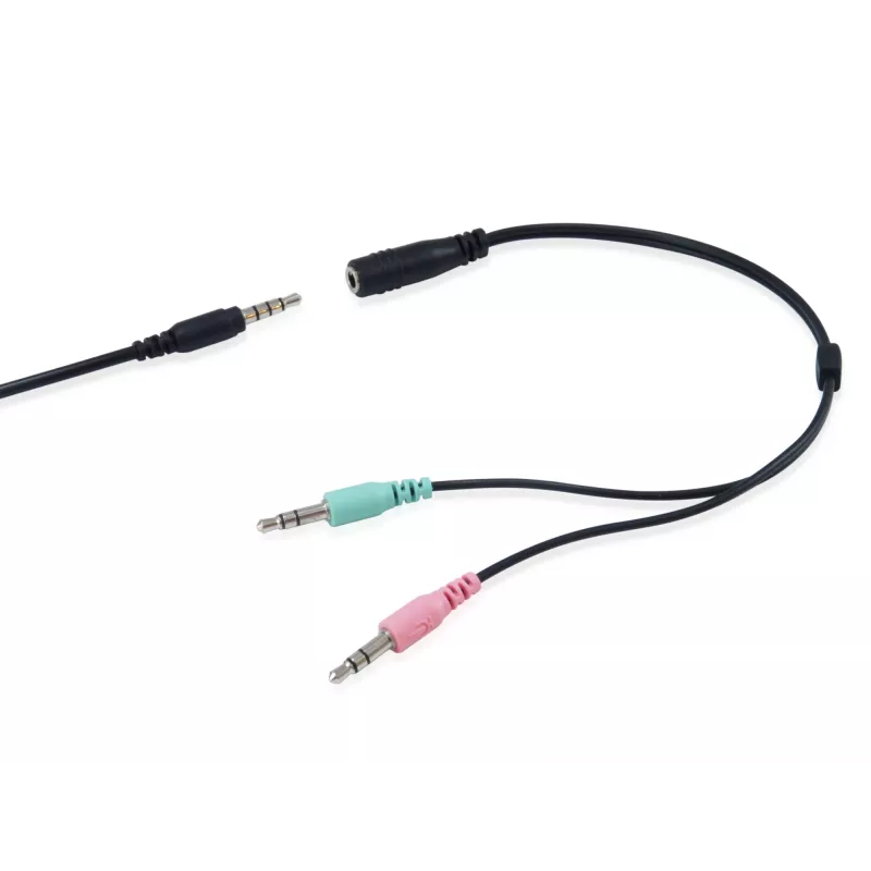 Ausinės Equip Chat Headset laidinės, lankeliu, skambučiams ir muzikai, juodos