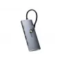 Equip USB-C 7 viename universalus adapteris, USB 3.2 Gen 1 (3.1 Gen 1) Type-C, 100 W, sidabrinis, MicroSD, SD, 4K Ultra HD, 30 Hz