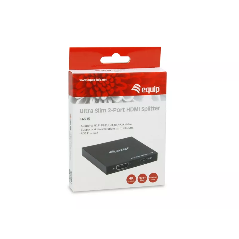Equip 332715 HDMI vaizdo skirstytuvas 2x HDMI