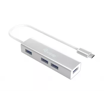 Equip 128958 USB-C į 4 USB 3.0 prievadų šakotuvas, USB 3.2 Gen 1, USB Type-A, 5 Gbps