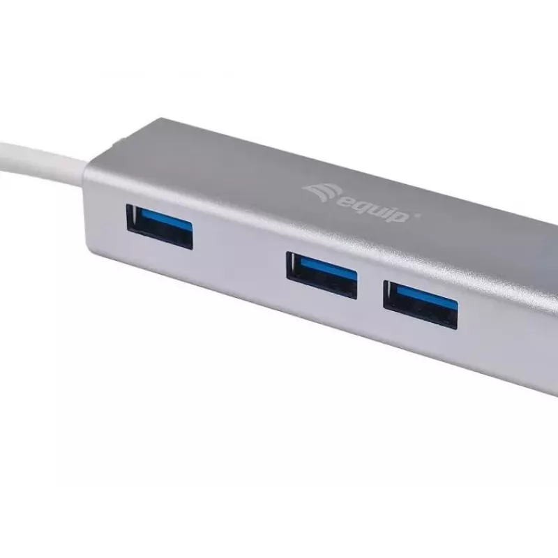 Equip 128958 USB-C į 4 USB 3.0 prievadų šakotuvas, USB 3.2 Gen 1, USB Type-A, 5 Gbps