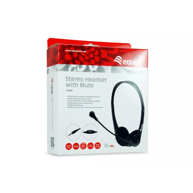 Ausinės EQUIP Stereo su mikrofono nutildymu