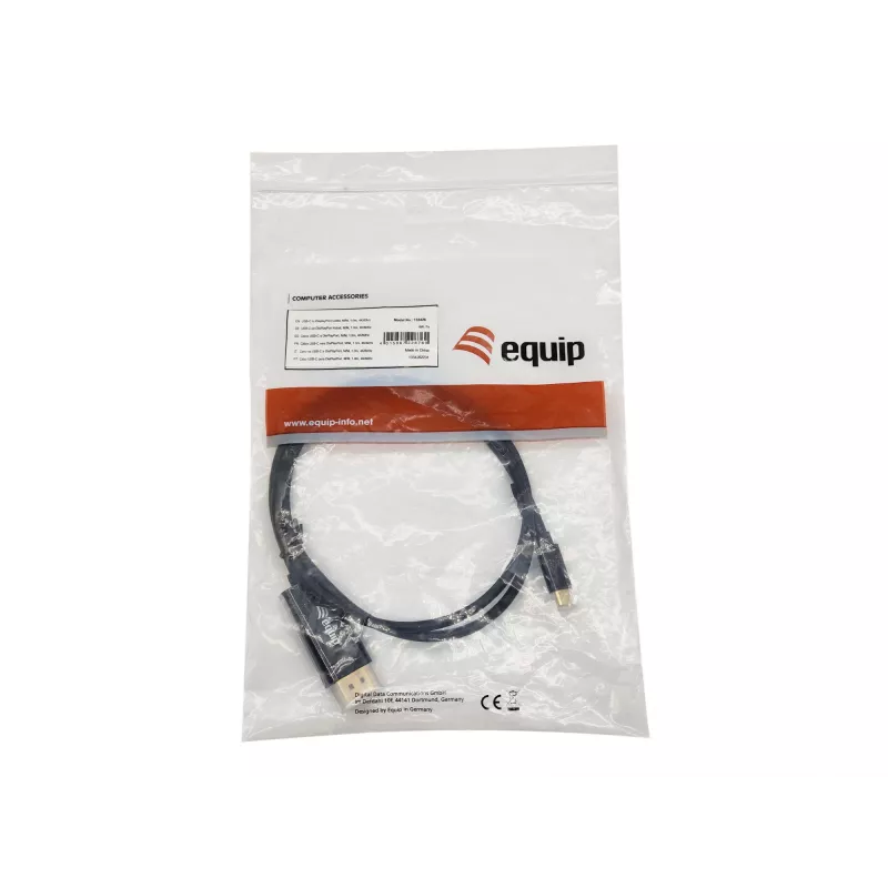 Equip USB-C į DisplayPort laidas, vyriškas/vyriškas, 1,0 m, 4K/60Hz
