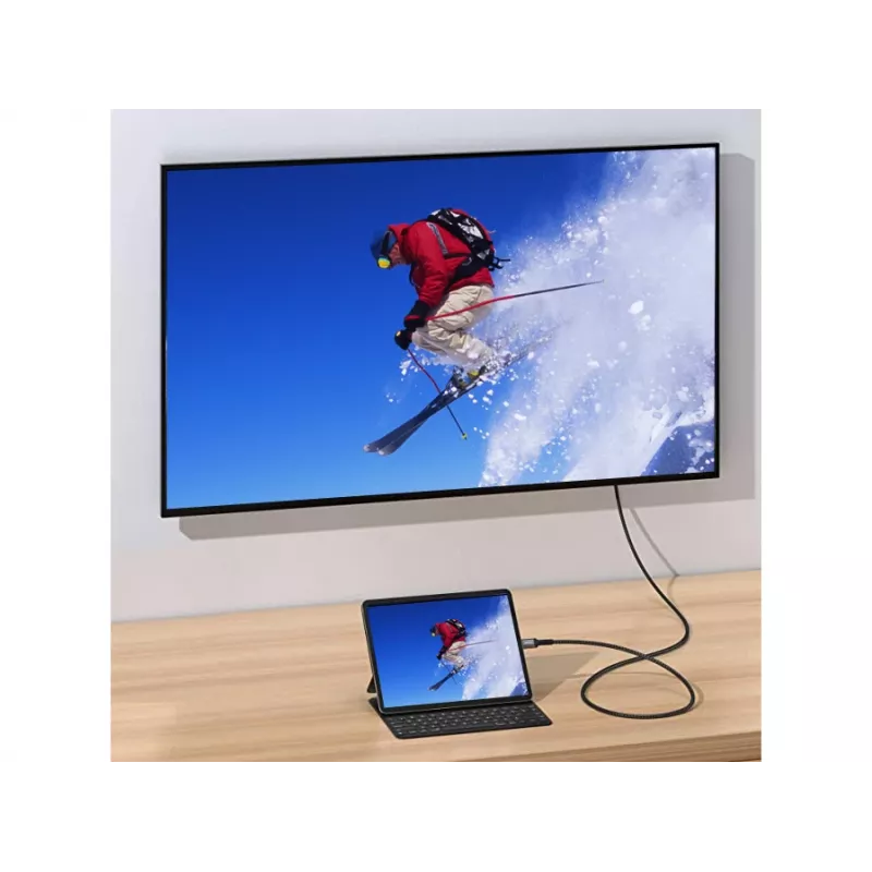 Equip USB-C į DisplayPort laidas, vyriškas/vyriškas, 1,0 m, 4K/60Hz
