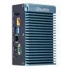 Shuttle Edge PC SPCEL02 – belaidis mini kompiuteris, Intel Celeron J6412, 1x HDMI, 2x 2.5G LAN, 1x COM, DIO (4 į, 4 iš), 3x USB, 2x M.2, 12-24V, 24/7 darbas, be ventiliatoriaus, su VESA ir DIN-RAIL laikikliais