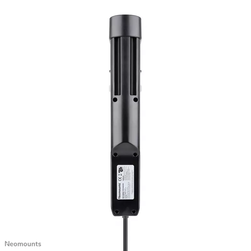 Neomounts DS22-840BL6 stalinis kištukinis lizdas su spaustuku ir USB-C bei USB-A prievadais – greitas įkrovimas