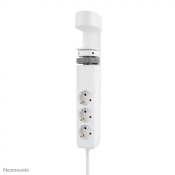 Neomounts DS22-840WH6 stalo kištukinis lizdas su spaustuku, USB-C ir USB-A prievadais – greitas įkrovimas