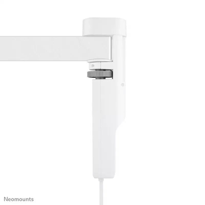 Neomounts DS22-840WH6 stalo kištukinis lizdas su spaustuku, USB-C ir USB-A prievadais – greitas įkrovimas
