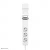 Neomounts DS22-840WH6 stalo kištukinis lizdas su spaustuku, USB-C ir USB-A prievadais – greitas įkrovimas