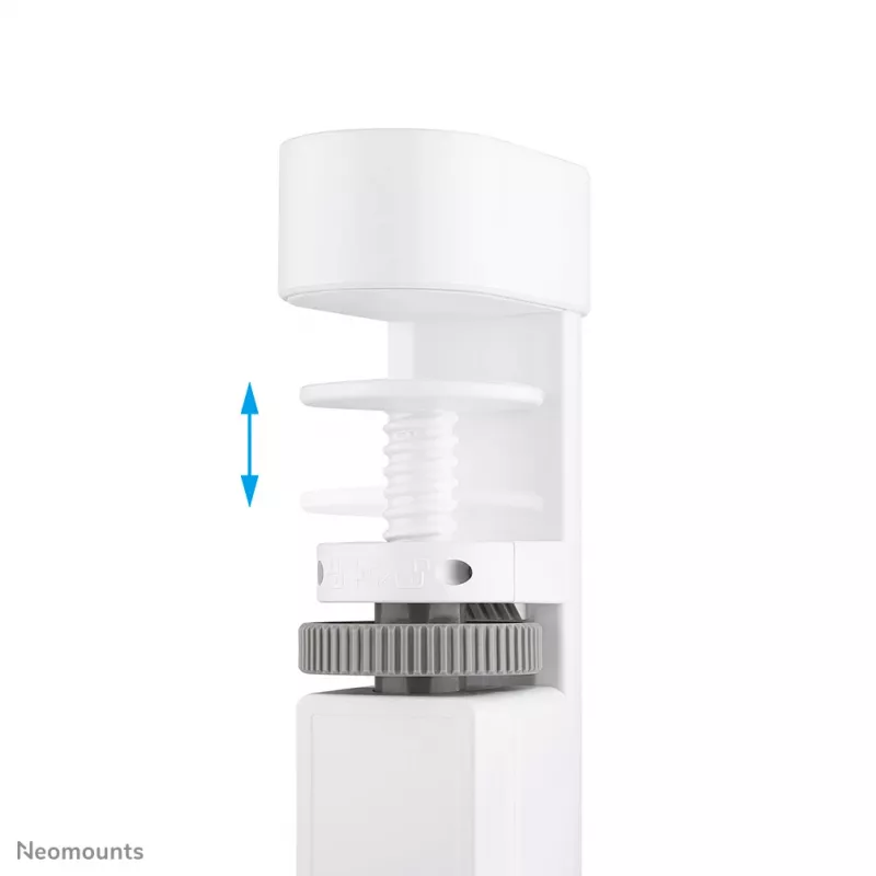 Neomounts DS22-840WH6 stalo kištukinis lizdas su spaustuku, USB-C ir USB-A prievadais – greitas įkrovimas