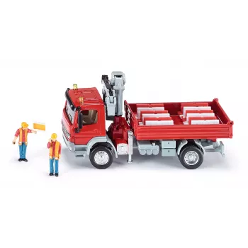 Siku Mercedes Atego su kranu 1:50 metalinis modelis