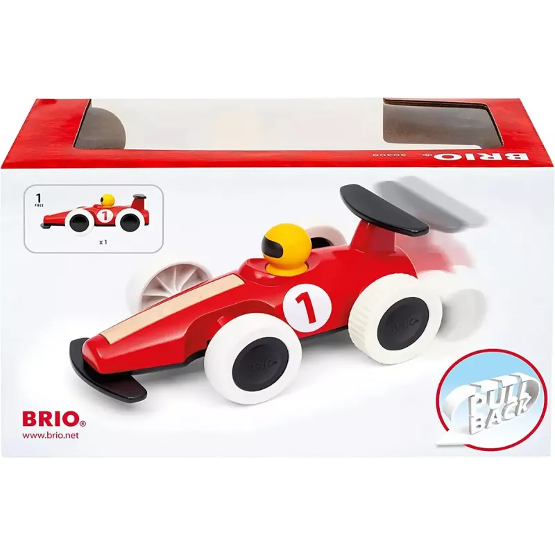Ravensburger BRIO Pull Back Motorized Big Race Car – atgal traukiamas lenktyninis automobilis