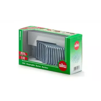 Siku 10 kliūčių metalinis sidabrinis barjeras 3 metai