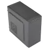 Aerocool CS108BKV1 kompiuterio korpusas Micro ATX, aliuminio šepetėliuotas juodas, 80 mm ventiliatorius