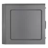 Aerocool CS108BKV1 kompiuterio korpusas Micro ATX, aliuminio šepetėliuotas juodas, 80 mm ventiliatorius