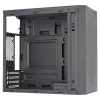 Aerocool CS108BKV1 kompiuterio korpusas Micro ATX, aliuminio šepetėliuotas juodas, 80 mm ventiliatorius