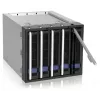 Icy Dock MB155SP-B Juodas 5-in-3 vidinis SATA III karštojo keitimo dėklas
