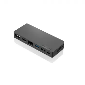 Lenovo 4X90S92381 kelioninis USB-C dokas / prievadų replikatorius, pilka