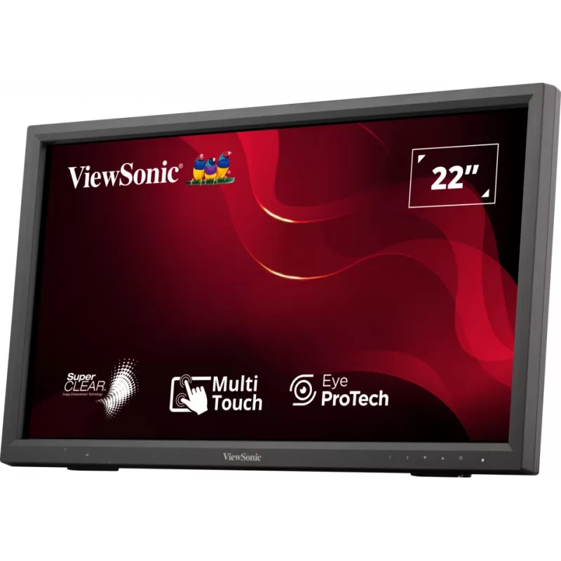 Monitorius Viewsonic TD2223-2 55,9 cm (22 coliai) 1920 x 1080 pikselių Full HD LCD liečiamasis ekranas Juodas