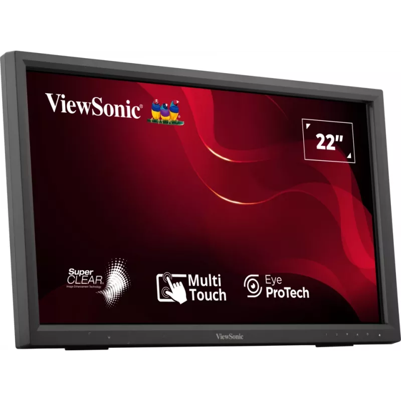 Monitorius Viewsonic TD2223-2 55,9 cm (22 coliai) 1920 x 1080 pikselių Full HD LCD liečiamasis ekranas Juodas
