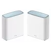 D-Link EAGLE PRO AI AX3200 belaidžių maršrutizatorių rinkinys (3 vnt.), baltas, tinklo sistema, 740 m², dviejų juostų (2,4 GHz / 5 GHz)