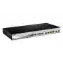 D-Link DXS-1210-12SC/E tinklo jungiklis valdomas L2 10G Ethernet (100/1000/10000) 1U juodas, sidabrinis