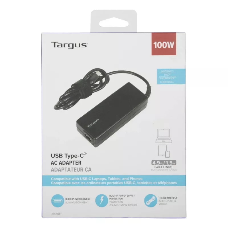 Targus APA108EU maitinimo adapteris / keitiklis 100 W, juodas