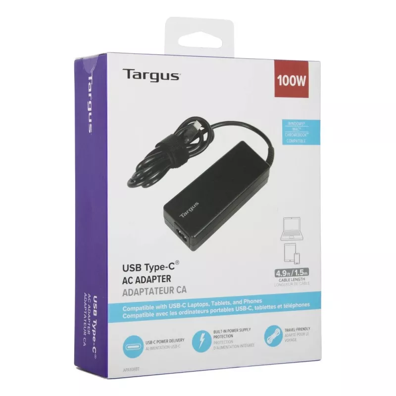 Targus APA108EU maitinimo adapteris / keitiklis 100 W, juodas