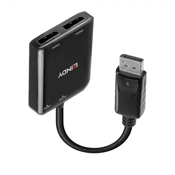 Lindy 38430 DP MST šakotuvas – 2 prievadų DisplayPort šakotuvas, 4K@30Hz, juodas