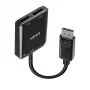 Lindy 38430 DP MST šakotuvas – 2 prievadų DisplayPort šakotuvas, 4K@30Hz, juodas