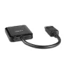 Lindy 38430 DP MST šakotuvas – 2 prievadų DisplayPort šakotuvas, 4K@30Hz, juodas