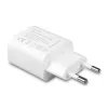 Vidinis įkroviklis Lindy 73413 – universalus 100–240 V, išėjimas 12 V 3 A, USB-A + USB-C, baltas