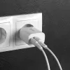 Vidinis įkroviklis Lindy 73413 – universalus 100–240 V, išėjimas 12 V 3 A, USB-A + USB-C, baltas