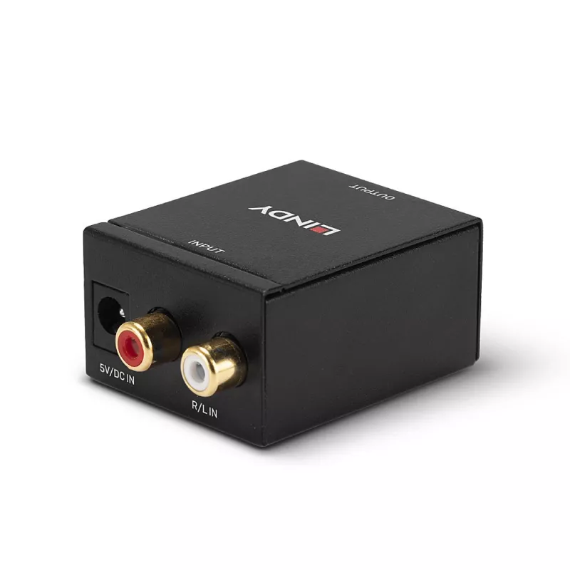 Analoginio garso keitiklis į skaitmeninį TosLink ir koaksialinį Lindy 70309