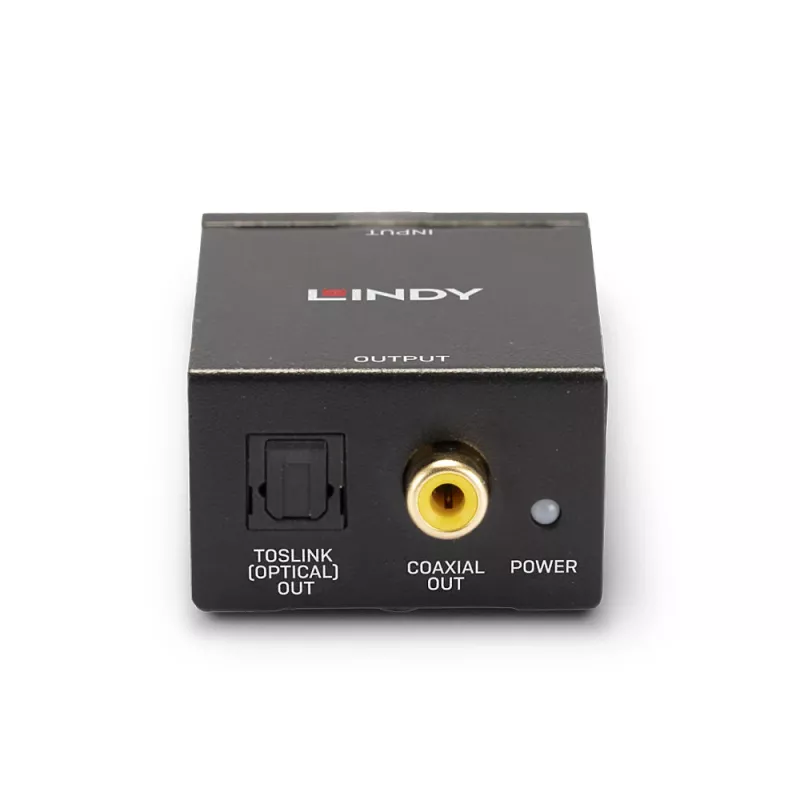 Analoginio garso keitiklis į skaitmeninį TosLink ir koaksialinį Lindy 70309