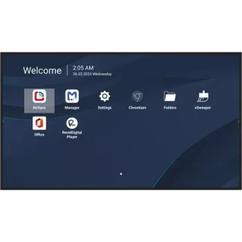 Komercinis 50 colių 4K LCD ekranas VIEWSONIC CDE5014-2C, 3840×2160, 500 cd/m², Android 14, Wi‑Fi, 24/7