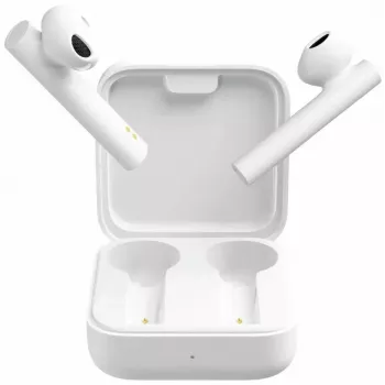 Xiaomi Mi True Wireless Earphones 2 Basic (Mi Air 2 SE) įdedamos į ausis, su mikrofonu, baltos