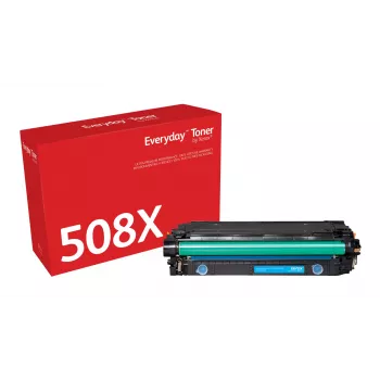 Everyday™ Cyan toneris (Xerox) suderinamas su HP 508X (CF361X), didelės talpos