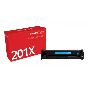 Kasdieninis™ Ciano toneras Xerox, suderinamas su HP 201X (CF401X), didelės talpos