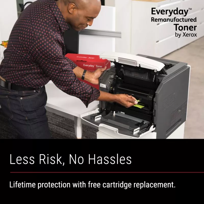Everyday™ juodas perdirbtas toneris Xerox, suderinamas su HP 655A (CF450A), standartinės talpos