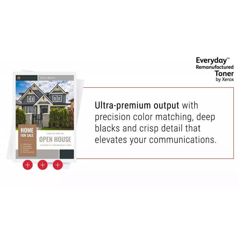Everyday™ juodas perdirbtas toneris Xerox, suderinamas su HP 655A (CF450A), standartinės talpos
