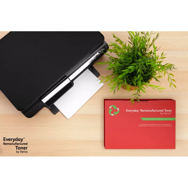 Everyday™ juodas perdirbtas toneris Xerox, suderinamas su HP 655A (CF450A), standartinės talpos