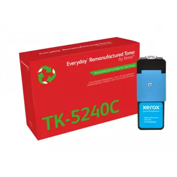 Everyday™ Cyan perdirbtas toneris, Xerox, suderinamas su Kyocera TK-5240C, standartinės talpos