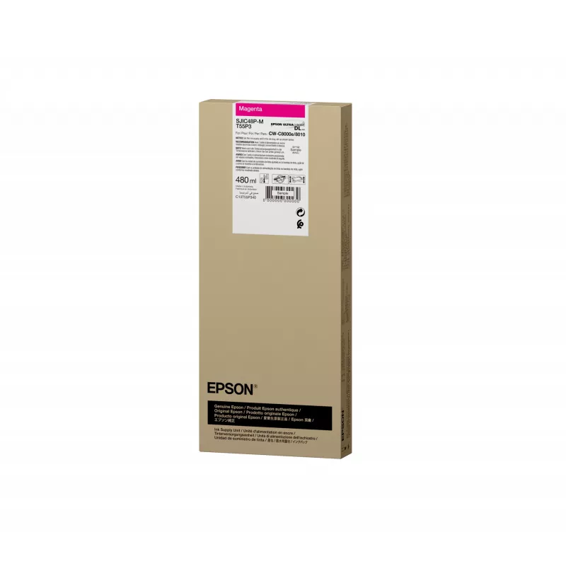 Epson SJIC48P-M original rašalo kasetė, 1 vnt., raudona (magenta)
